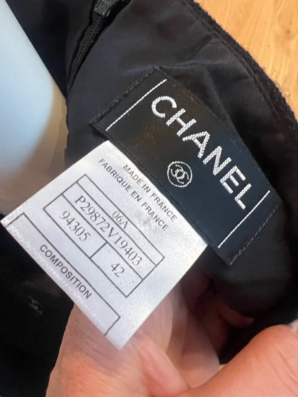 Chanel Sz 42 US 8 Wool Bucle A Line Skirt